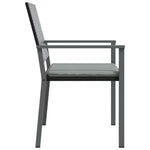 4 db fekete polyrattan kerti szék párnával 56x62,5x89 cm 5