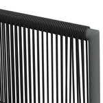 4 db fekete polyrattan kerti szék párnával 54x60,5x83,5 cm 7
