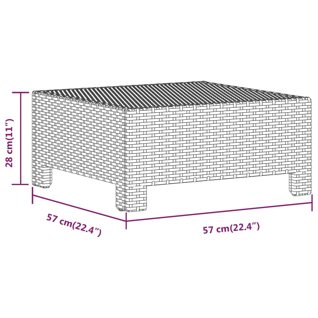 5 részes szürke polyrattan kerti ülőgarnitúra párnákkal 9