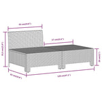 6 részes szürke polyrattan kerti ülőgarnitúra párnákkal 9