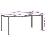 9 részes szürke polyrattan kerti étkezőgarnitúra párnával 8