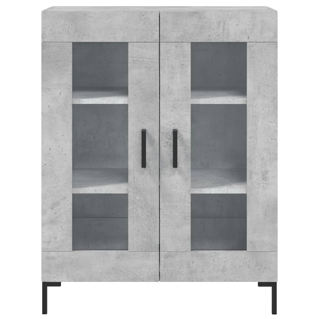 Betonszürke szerelt fa tálalószekrény 69,5 x 34 x 90 cm 5