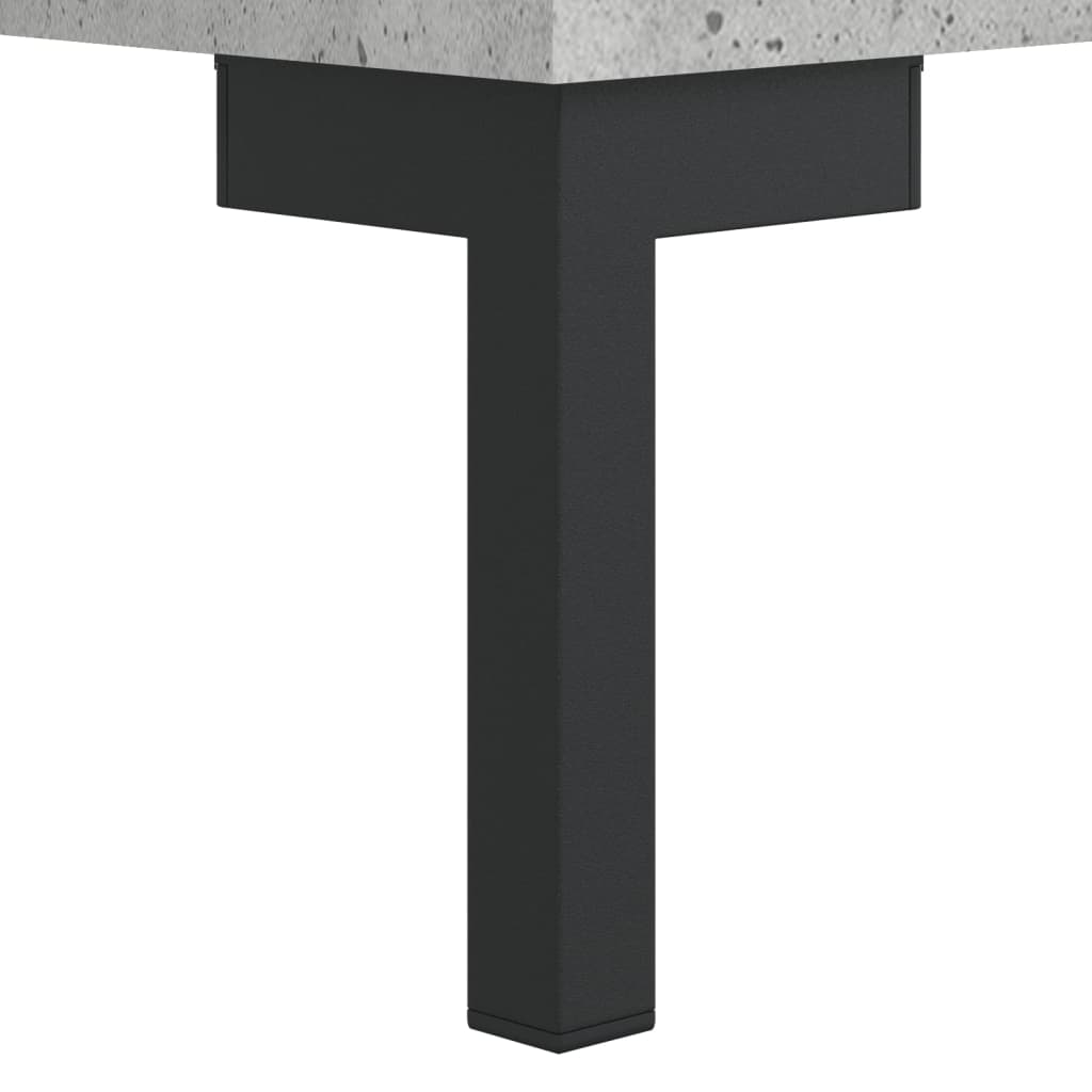 Betonszürke szerelt fa tálalószekrény 69,5 x 34 x 90 cm 10