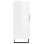 Magasfényű fehér szerelt fa tálalószekrény 69,5 x 34 x 90 cm 7