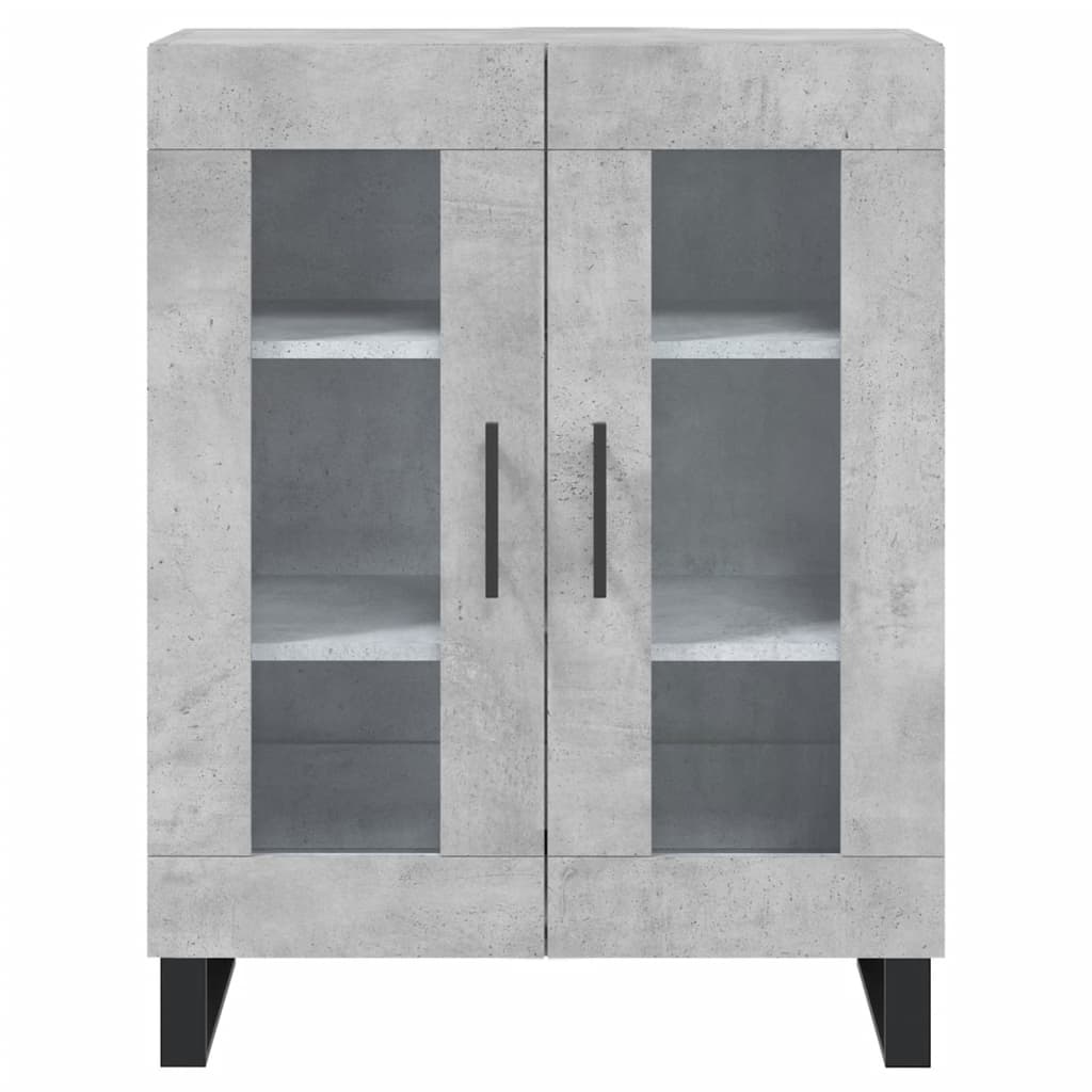 Betonszürke szerelt fa tálalószekrény 69,5 x 34 x 90 cm 5