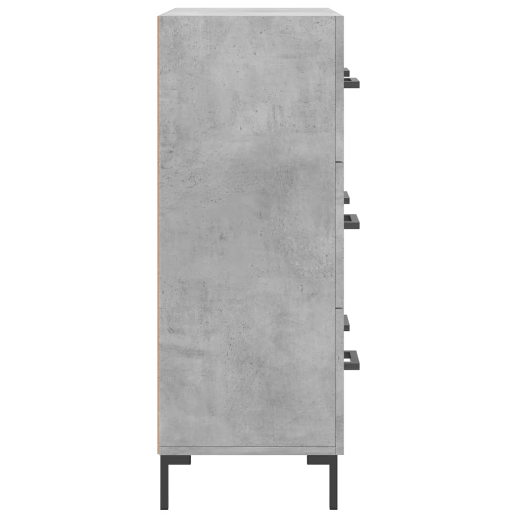 Betonszürke szerelt fa tálalószekrény 69,5 x 34 x 90 cm 7