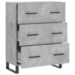 Betonszürke szerelt fa tálalószekrény 69,5 x 34 x 90 cm 6
