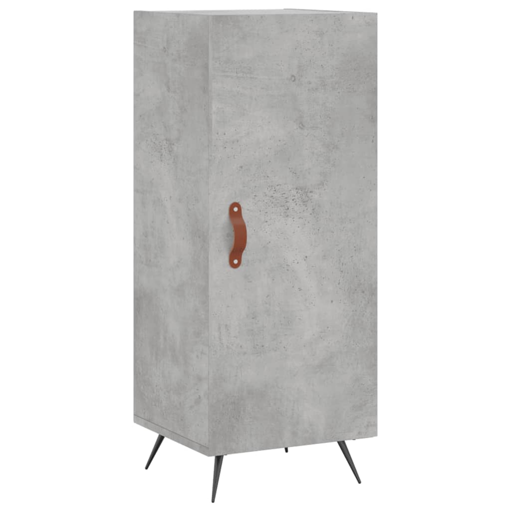 Betonszürke szerelt fa tálalószekrény 34,5 x 34 x 90 cm 2