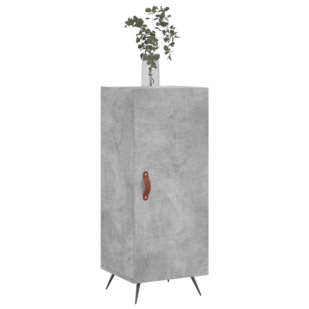Betonszürke szerelt fa tálalószekrény 34,5 x 34 x 90 cm 3