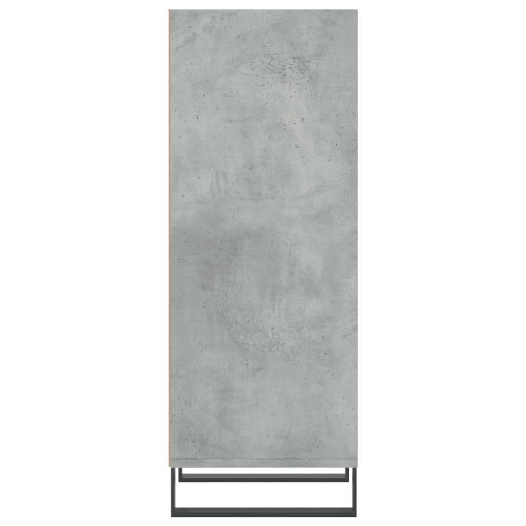 Betonszürke szerelt fa tálalószekrény 34,5 x 32,5 x 90 cm 5