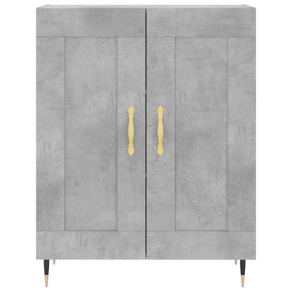 Betonszürke szerelt fa tálalószekrény 69,5 x 34 x 90 cm 5