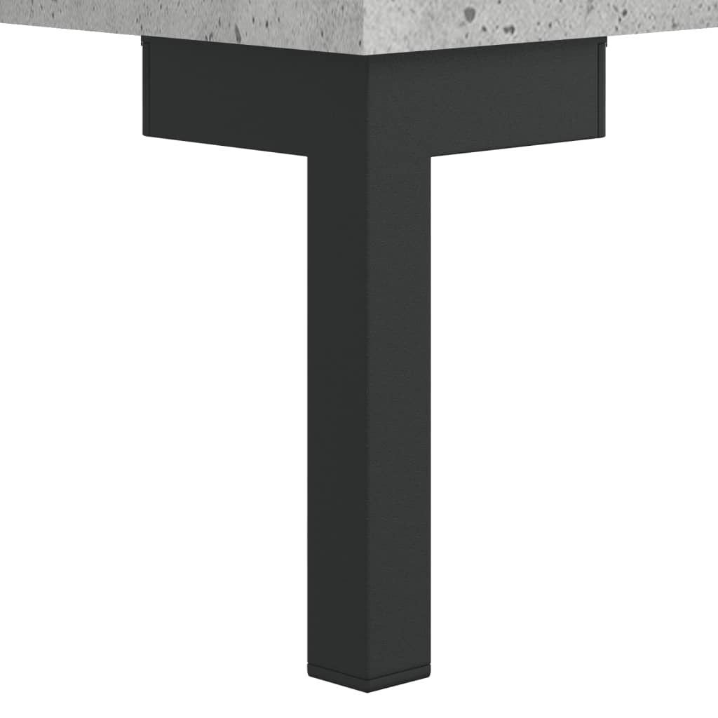 Betonszürke szerelt fa tálalószekrény 69,5 x 34 x 90 cm 12