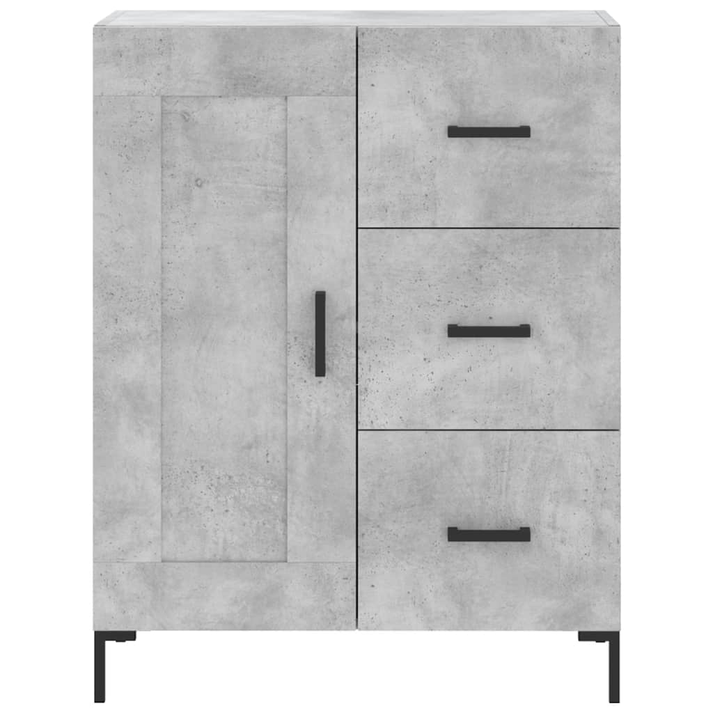 Betonszürke szerelt fa tálalószekrény 69,5 x 34 x 90 cm 5