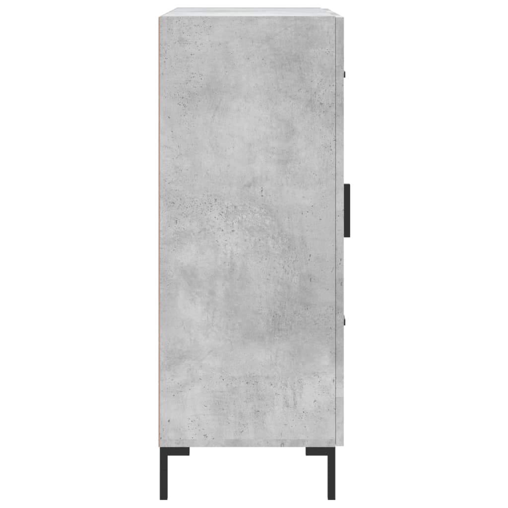 Betonszürke szerelt fa tálalószekrény 69,5 x 34 x 90 cm 7