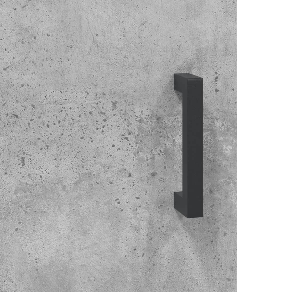 Betonszürke szerelt fa tálalószekrény 69,5 x 34 x 90 cm 10