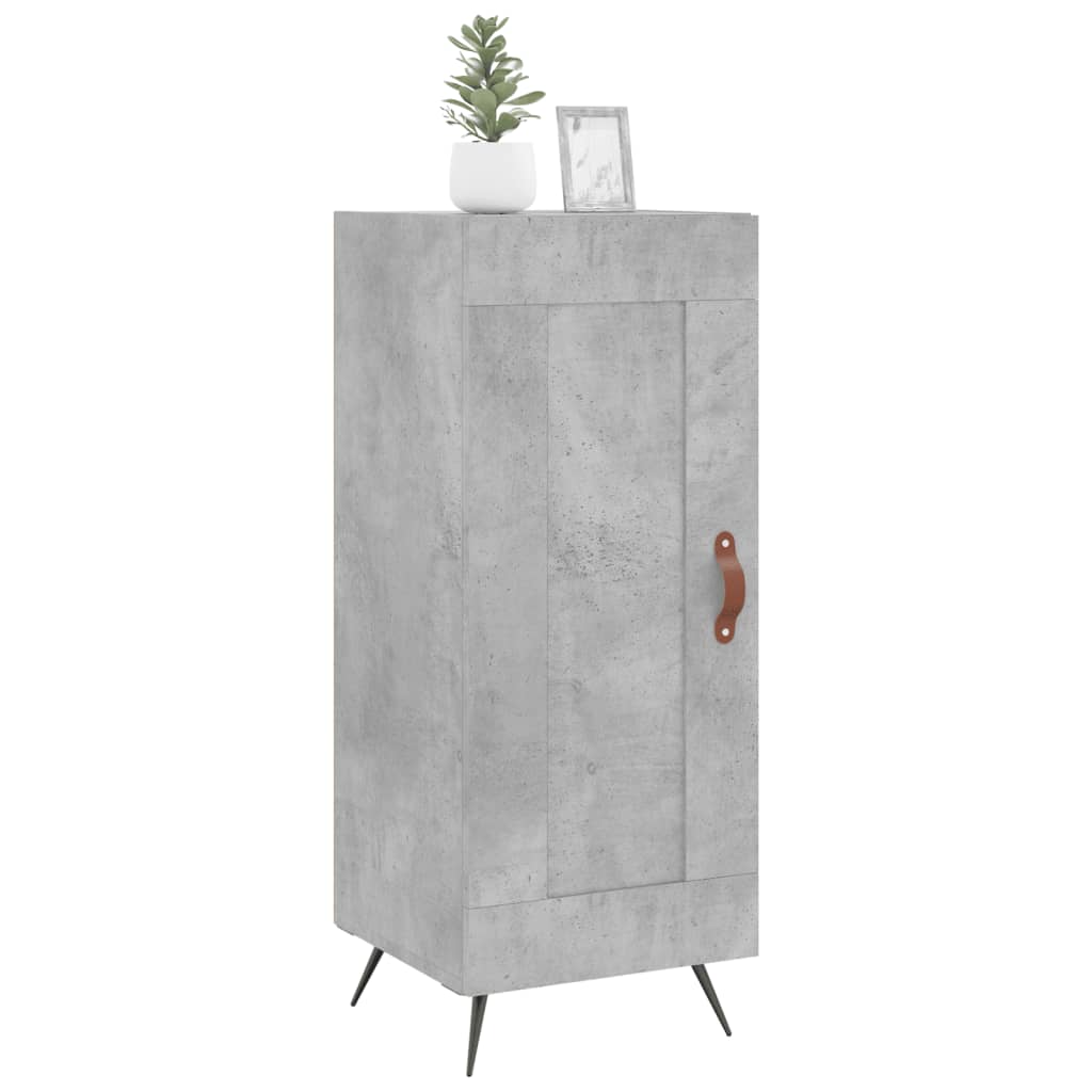 Betonszürke szerelt fa tálalószekrény 34,5 x 34 x 90 cm 3