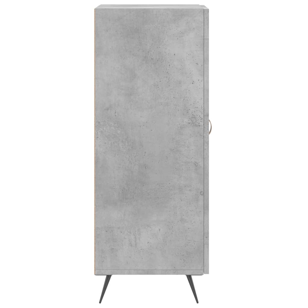 Betonszürke szerelt fa tálalószekrény 34,5 x 34 x 90 cm 7