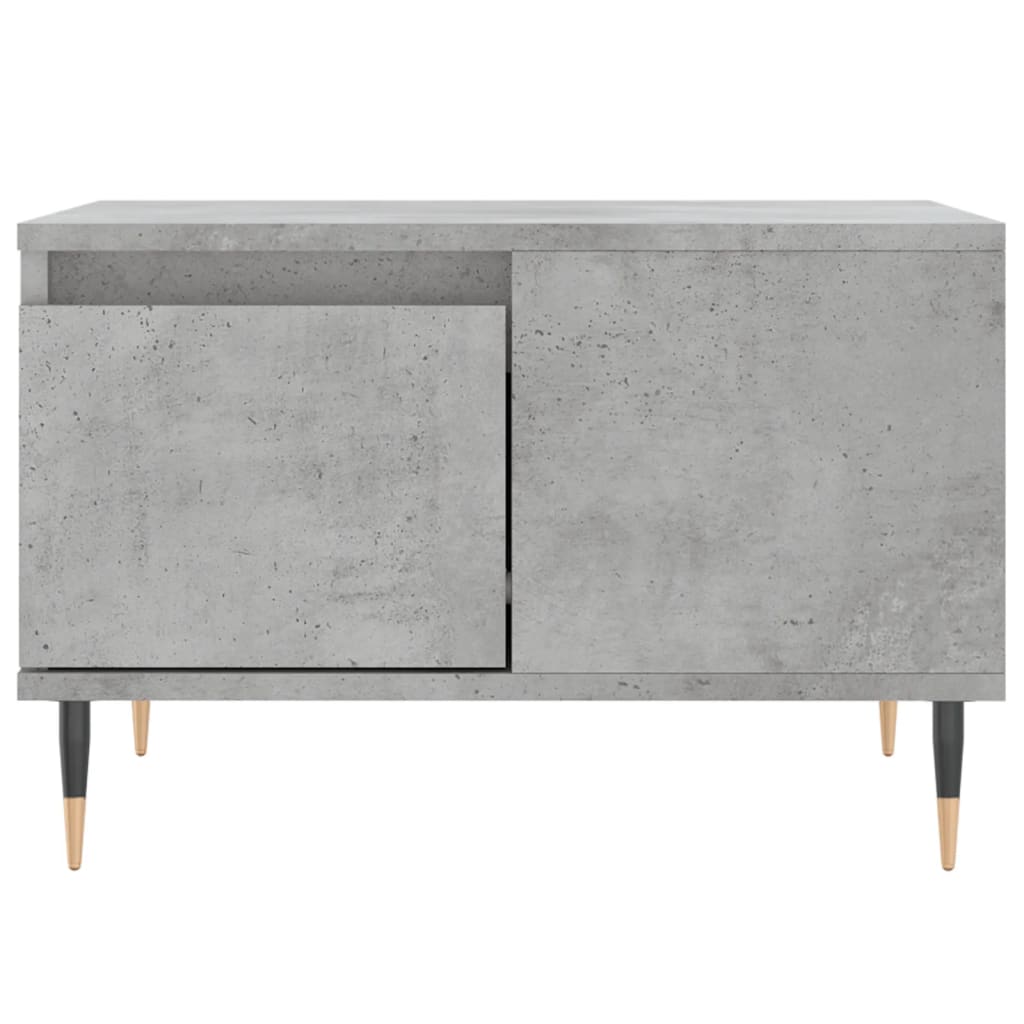 Betonszürke szerelt fa dohányzóasztal 55x55x36,5 cm 5