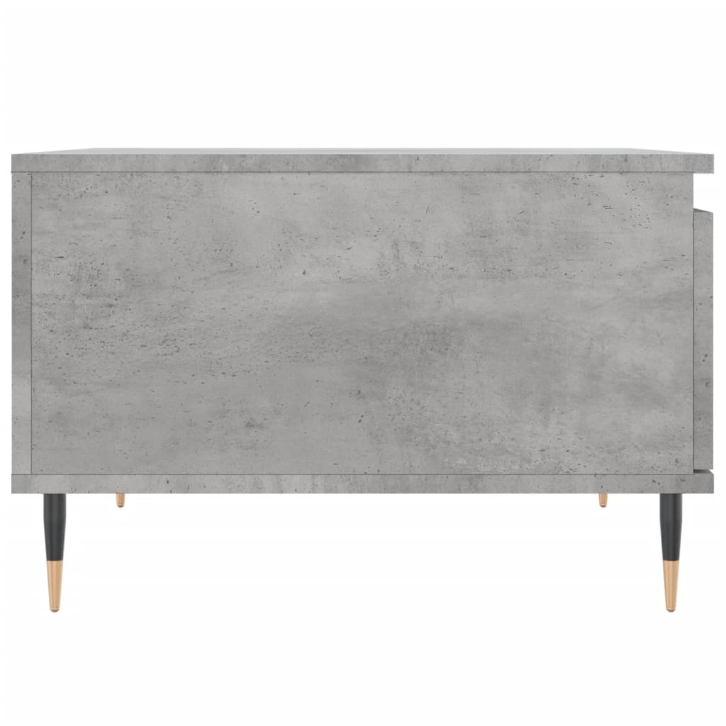 Betonszürke szerelt fa dohányzóasztal 55x55x36,5 cm 7