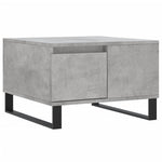 Betonszürke szerelt fa dohányzóasztal 55x55x36,5 cm 2