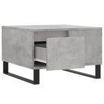 Betonszürke szerelt fa dohányzóasztal 55x55x36,5 cm 6