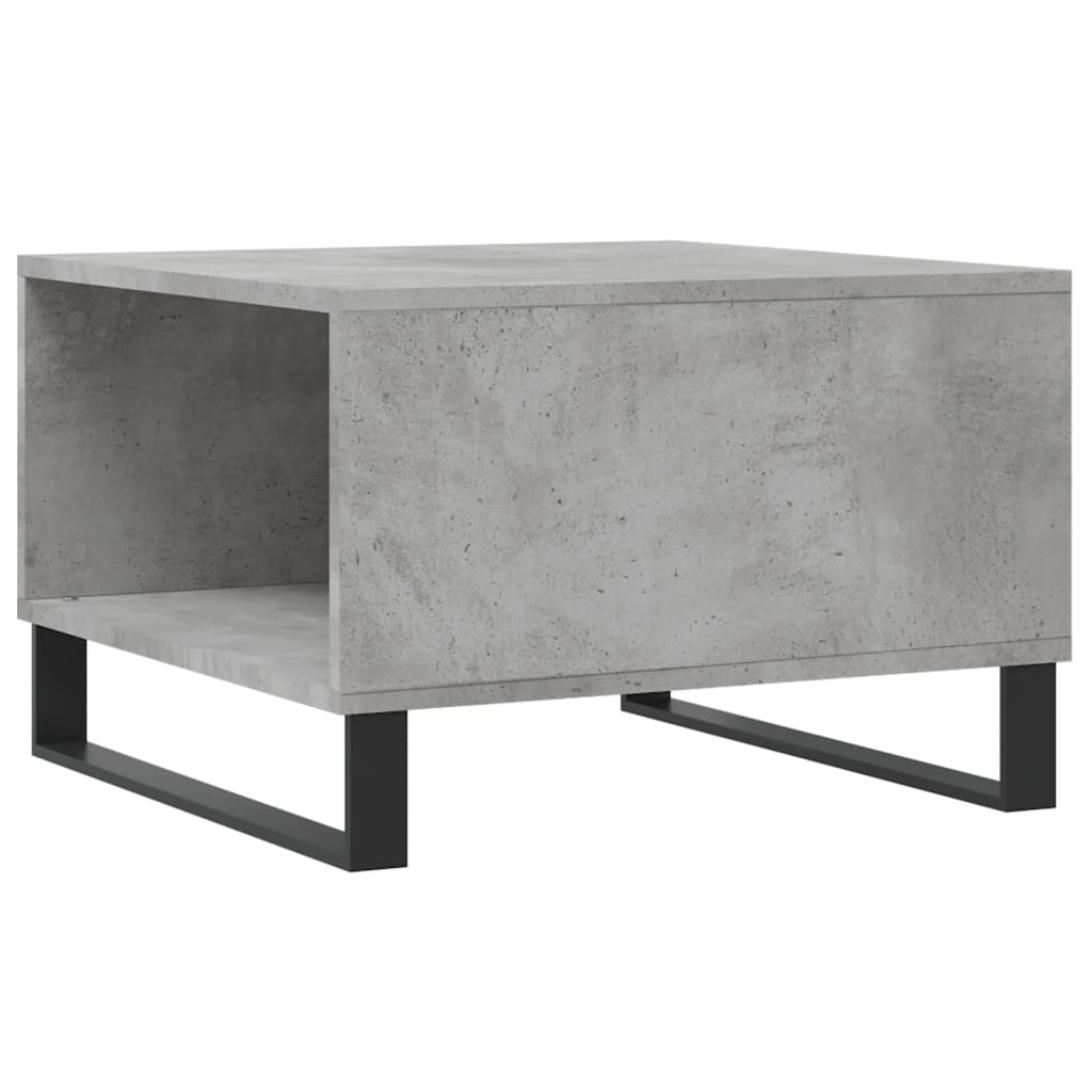 Betonszürke szerelt fa dohányzóasztal 55x55x36,5 cm 8