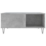 Betonszürke szerelt fa dohányzóasztal 80x80x36,5 cm 4