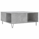 Betonszürke szerelt fa dohányzóasztal 80x80x36,5 cm 6