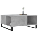 Betonszürke szerelt fa dohányzóasztal 80x80x36,5 cm 3
