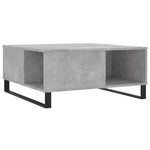 Betonszürke szerelt fa dohányzóasztal 80x80x36,5 cm 6