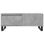 Betonszürke szerelt fa dohányzóasztal 90x50x36,5 cm 5