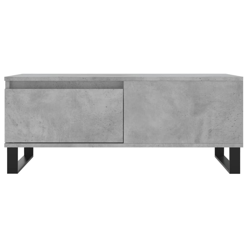 Betonszürke szerelt fa dohányzóasztal 90x50x36,5 cm 5