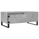 Betonszürke szerelt fa dohányzóasztal 90x50x36,5 cm 6