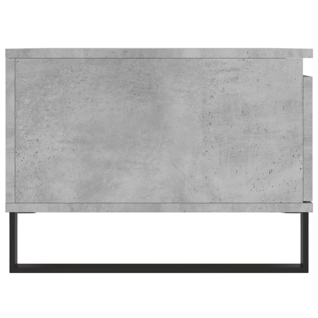 Betonszürke szerelt fa dohányzóasztal 90x50x36,5 cm 7