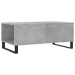 Betonszürke szerelt fa dohányzóasztal 90x50x36,5 cm 8