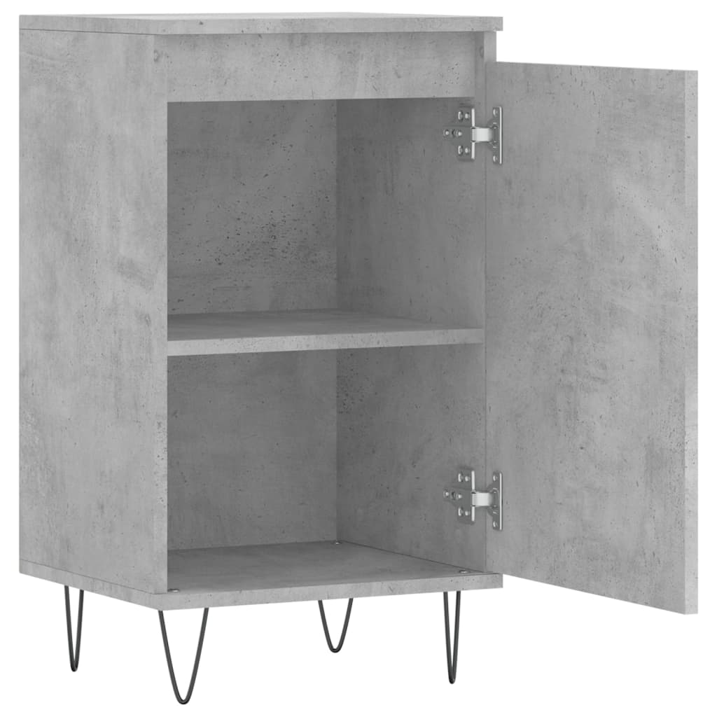 2 db betonszürke szerelt fa tálalószekrény 40 x 35 x 70 cm 7