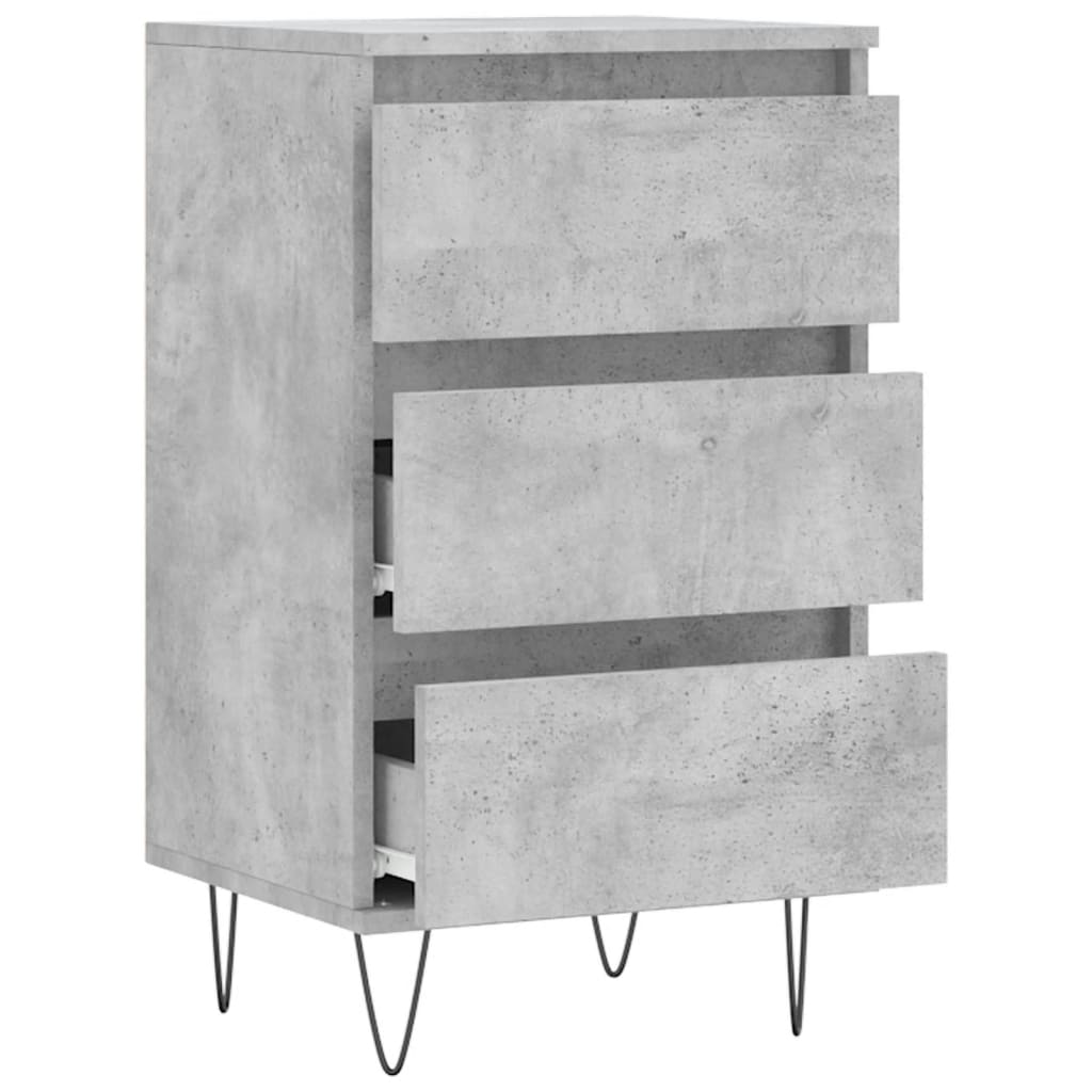 Betonszürke szerelt fa tálalószekrény 40 x 35 x 70 cm 6