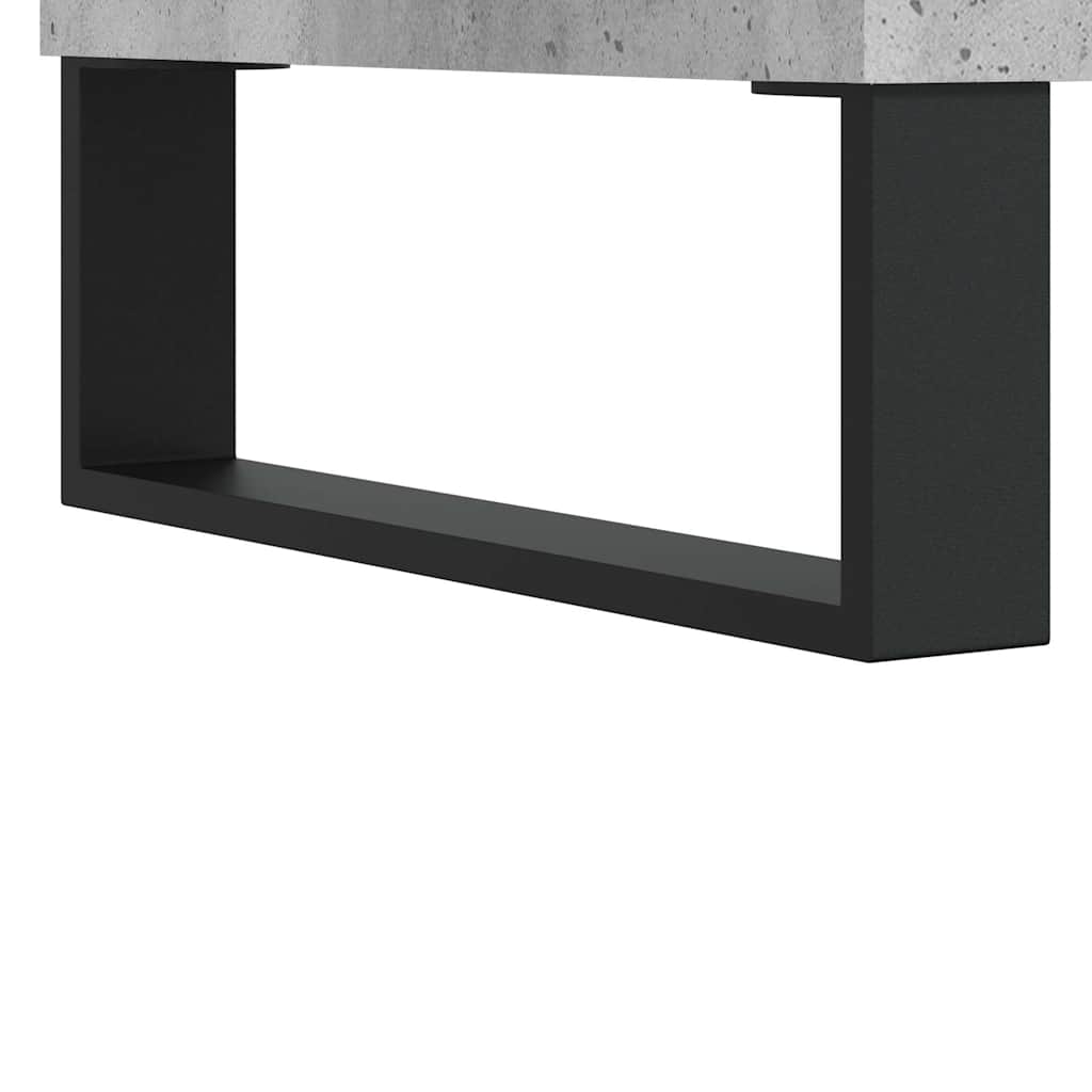 Betonszürke szerelt fa tálalószekrény 60 x 35 x 70 cm 9