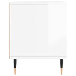 Magasfényű fehér szerelt fa TV-szekrény 100 x 34,5 x 44,5 cm 7