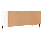 Magasfényű fehér szerelt fa TV-szekrény 100 x 34,5 x 44,5 cm 8