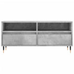 Betonszürke szerelt fa TV-szekrény 100x34,5x44,5 cm 5
