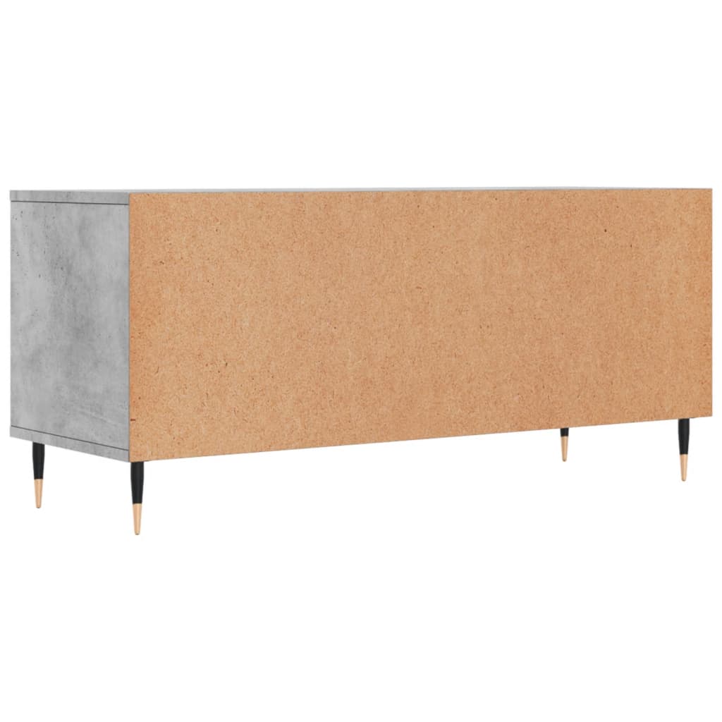 Betonszürke szerelt fa TV-szekrény 100x34,5x44,5 cm 8