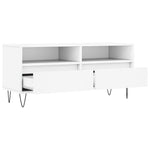 Fehér szerelt fa TV-szekrény 100x34,5x44,5 cm 6
