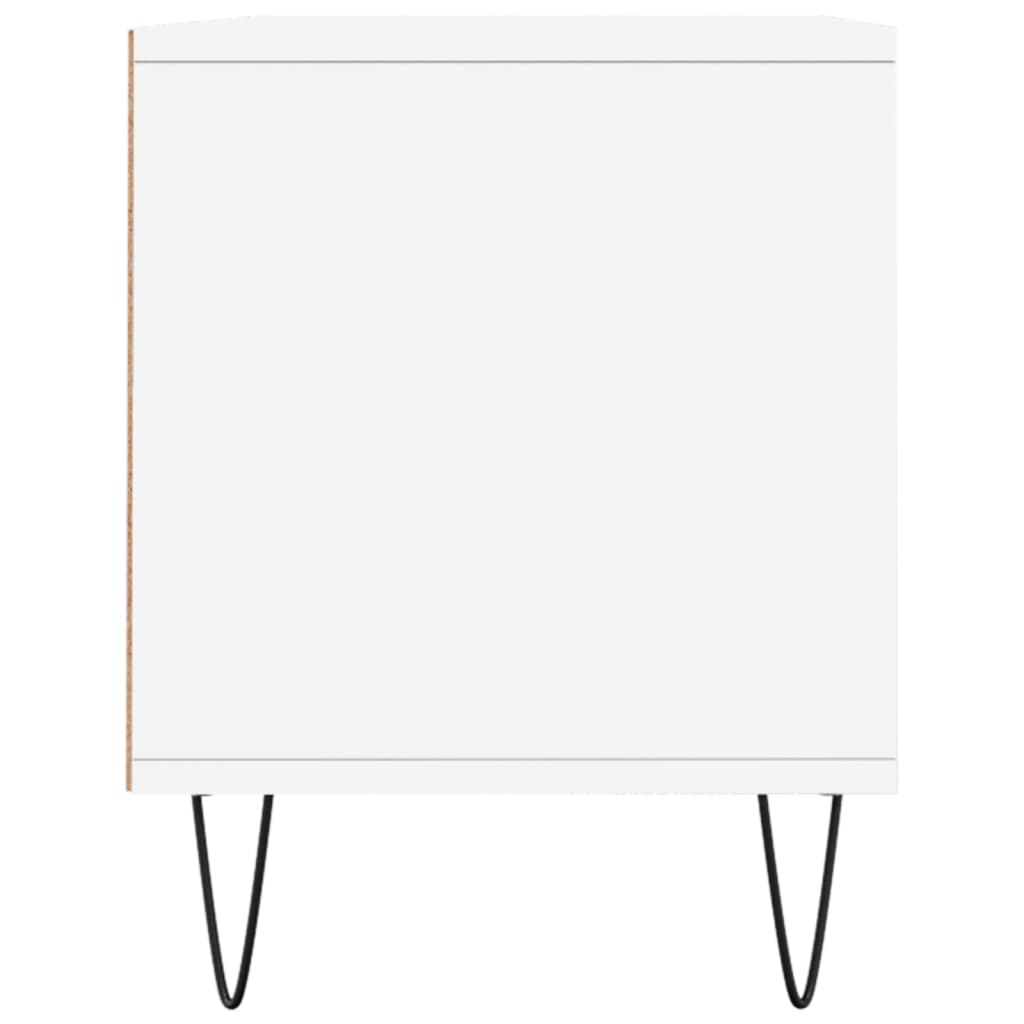 Fehér szerelt fa TV-szekrény 100x34,5x44,5 cm 7
