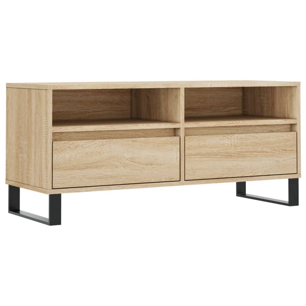 Sonoma tölgyszínű szerelt fa TV-szekrény 100x34,5x44,5 cm 2
