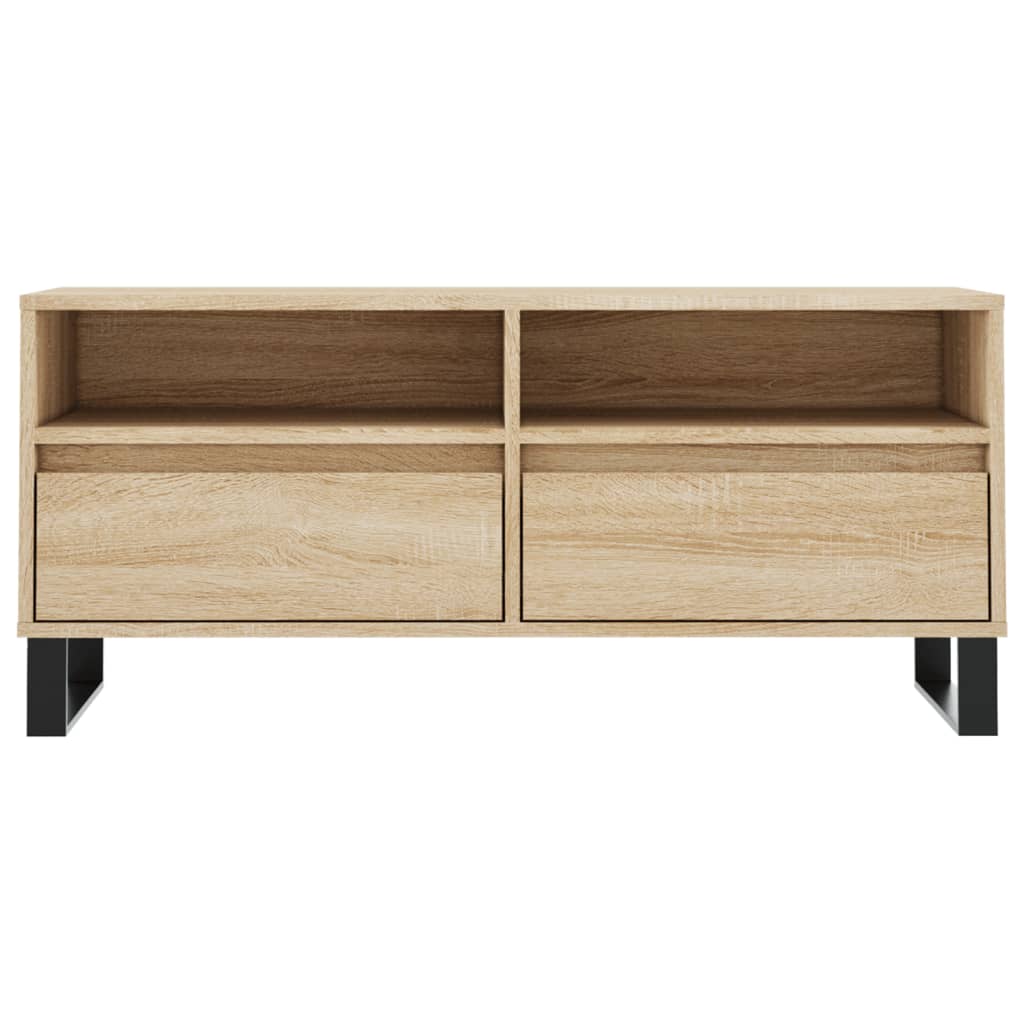 Sonoma tölgyszínű szerelt fa TV-szekrény 100x34,5x44,5 cm 5