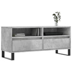 Betonszürke szerelt fa TV-szekrény 100x34,5x44,5 cm 3