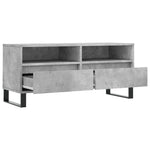 Betonszürke szerelt fa TV-szekrény 100x34,5x44,5 cm 6