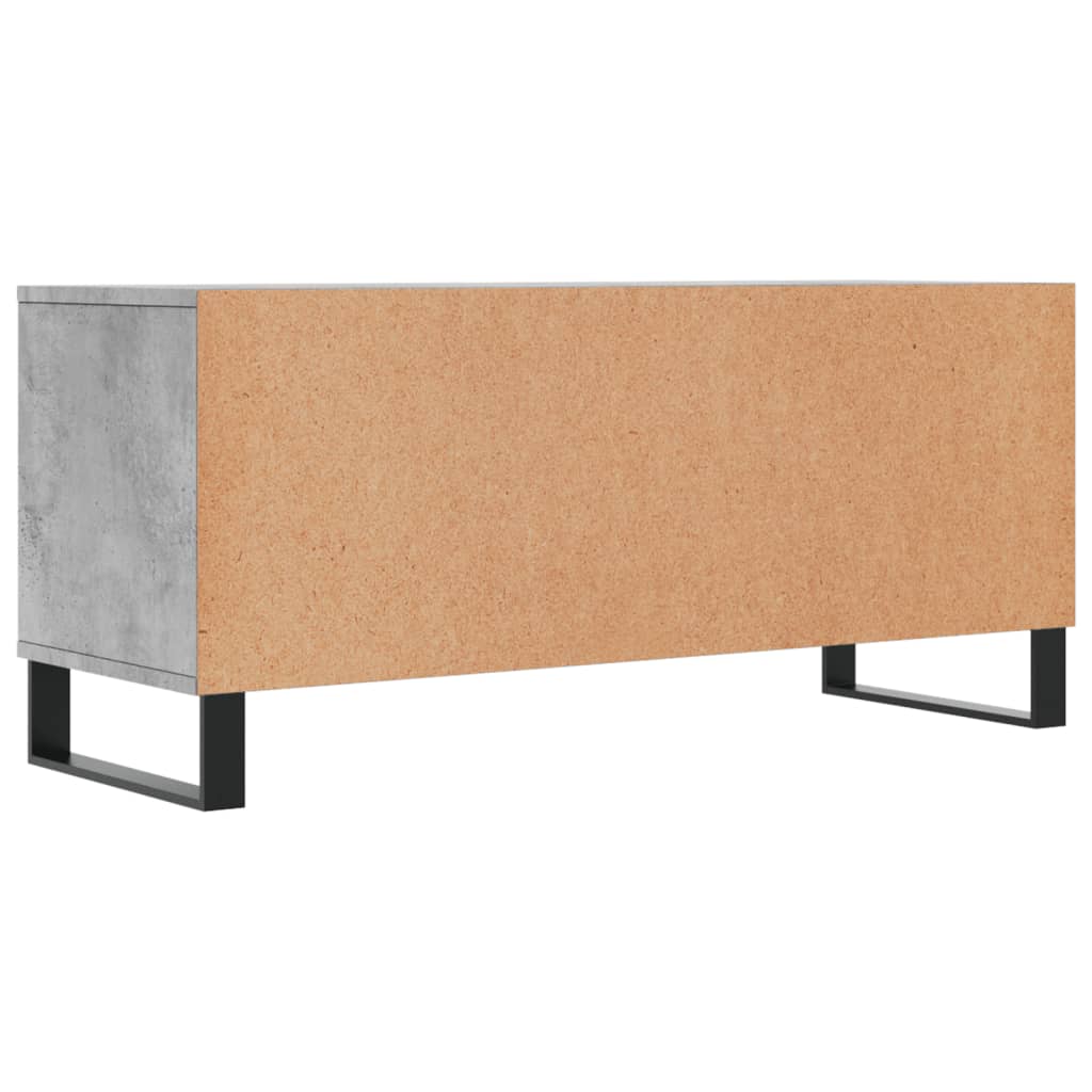 Betonszürke szerelt fa TV-szekrény 100x34,5x44,5 cm 8