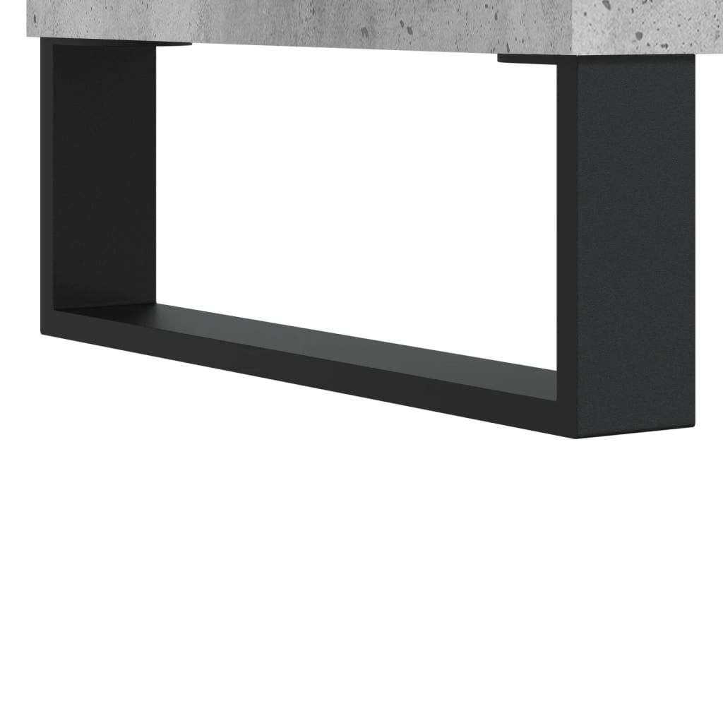 Betonszürke szerelt fa TV-szekrény 100x34,5x44,5 cm 9